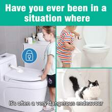 1/2 Pcs Toilet Lock For Kids & Pets – Baby Proof Toilet Lid Lock, No Drill Tool-Free Install, Stop Toddler From Opening, Keep Dog Out Of Toilet - A - View 6