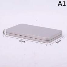 Convenient Money Protector Case Medicine Organization Paper Money Holder Tinplate Currency Tray Small Metal Cash Storage Box - A1 - Ver 1