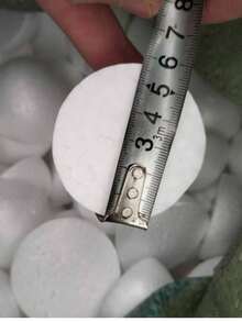 泡沫塑料半球，实心泡沫球，用于DIY插花，工艺填充物 - 白色 - 查看 26