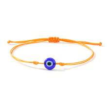 1pc Fashion Minimalist Devil's Eye Bracelet, Devil's Eye Bangle, Red Agate Beaded Adjustable Braided Bracelet, Lucky Charm Bracelet, Mother's Day Gift, Birthday Gift, Family Gift, Lucky Gift, Best Gift, Anniversary Gift - Multicolor - View 10