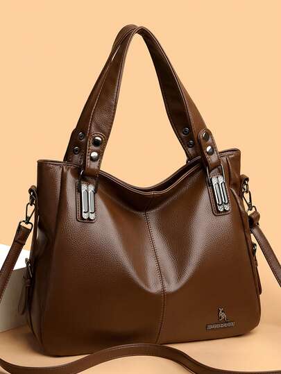 Genuine Brand Leather Handbags For Women Casual Shoulder Bags Luxury Designer Ladies Large Capacity Crossbody Messenger Bag Sac