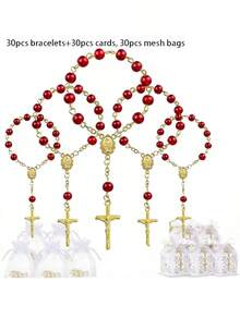 30 bài thánh ca chuỗi Mân Côi nhỏ, 11,99cm Thánh ca dành cho cộng đồng và tướng lĩnh mới bắt đầu - Quà tặng cho lễ hội điện, đám cưới | Thánh ca đơn giản | Thánh ca chuỗi Mân Côi - Nhiều màu - Xem 51