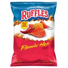 Ruffles Flamin' Hot 3-Pack Variety Bundle – Cheddar & Sour Cream, Original, BBQ Flavored Snack Chips 8 Oz Bags - Snack - View 2