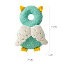 Protector de cabeza de bebé de 1 a 3T, almohadilla de , cojín para la espalda, previene lesiones, almohadas de  de dibujos animados de abeja y Ángel, casco protector2026 0EXX - Nuevo Tigre - Ver 3
