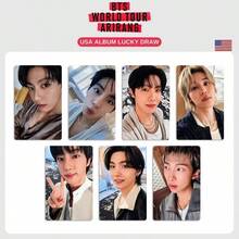 7张ARIRANG USA专辑幸运抽奖Lomo卡片，防弹少年团世界巡回演唱会照片卡套装，高清偶像收藏照片卡明信片粉丝周边礼品 - 彩色 - 查看 5