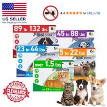 Frontline Plus For Dogs & Cats – Flea & Tick Treatment For 5–132 Lbs Pets – Multiple Sizes, 3 Or 6 Doses, Fast Acting - 中型犬 - 查看 1