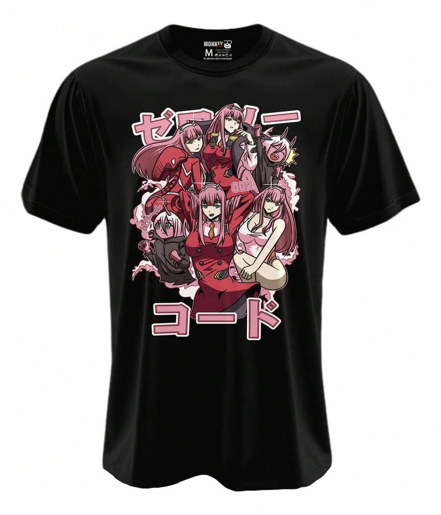 Playera Anime - Zero Two &0163va - Negro - Ver 1