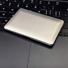 1pc Cute & Creative Mini Computer Shaped Portable Folding Makeup Mirror, Practical And Convenient - Silver - View 12