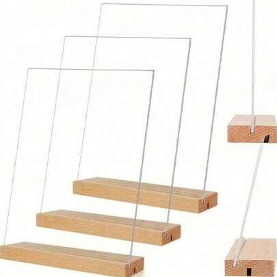 Giá đỡ số bàn tiêu chuẩn A4/A5/A6 có thể điều chỉnh độ dài/chiều ngang, kèm đế, phù hợp để trưng bày theo chiều dọc/nghiêng, thích hợp cho đám cưới, nhà hàng, văn phòng và nhiều sự kiện khác. Giá đỡ số bàn hiện đại.