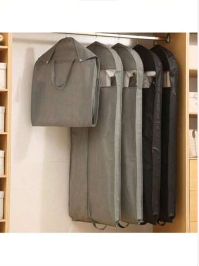 1PC Travel Garment Protector Set Dust Cover Bag Hanging Long Garment Bag For Dresses Wardrobe Hanging Dress Dust Bag Household Clothes Dust Cover Thickened Down Jacket Storage Bag
