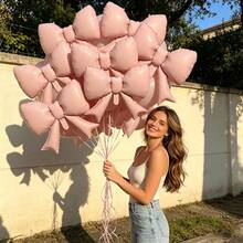 21-Inch Pink Butterfly Foil Balloon Toy, Children's Birthday Party Decoration, Holiday Wedding Decor - Pink - View 1