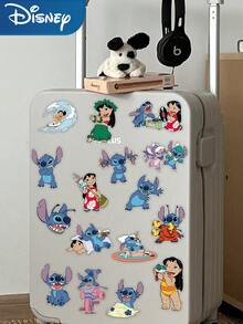 Disney 62张迪士尼史迪奇和莉萝与史迪奇卡通贴纸，可爱有趣的PET材质贴纸，适用于笔记本电脑、行李箱、滑板、手机、吉他、涂鸦、礼品等。 - A - 查看 10