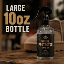 Suede Nubuck Shoe Protector Spray Waterproof Stain Repellent For Sneakers Boots Handbags Non-Aerosol 10 Oz Brown Leather Hero Formula - As Pic - View 4