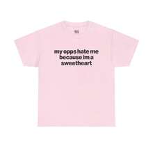 [100% Cotton] VPRNT T-Shirt With Funny Meme: "My Opponents Hate Me Because I'm Nice." | Y2K Streetwear Style T-Shirt |  Viral Graphic Tee, Comfortable Styles For Summer, Fall, And Winter, Short-Sleeved Tops - Unisex Everyday Wear For Women And Men - 粉色 - 查看 1