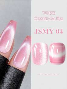 VOKY Juego de 7 piezas de gel de uñas premium con efecto ojo de gato, incluye herramientas magnéticas y partículas de purpurina magnética de moda, sin formaldehído, adecuado para salones de uñas y principiantes - Multicolor - Ver 7