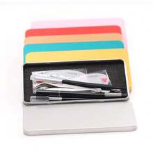 Convenient Money Protector Case Medicine Organization Paper Money Holder Tinplate Currency Tray Small Metal Cash Storage Box - A1 - Ver 2