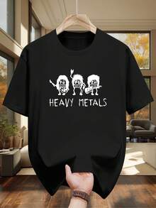 Men T-Shirts - 黑色 - 查看 1