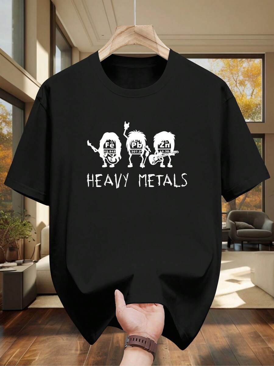 Men T-Shirts - 黑色 - 查看 1