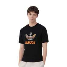 Originals X Atmos Collaboration T-Shirt: Casual Short-Sleeved Sports T-Shirt With Crew Neck And Classic Logo Print - 黑色 - 查看 5