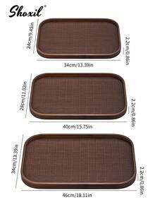 shoxil 1pc Walnut Wood Square Tray, Tea Tray, Tea Set Tray, Storage Tray, Suitable For Home, Party, Tea Room - Tray - View 8