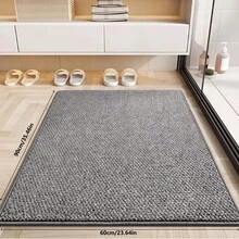 1 buah Keset Anti Selip yang Dapat Dicuci dengan Mesin, Lembut, Menyerap, dan Tahan Noda, Karpet Dapur untuk Wastafel, Lorong, Kamar Mandi, dan Ruang Cuci - abu-abu - View 13