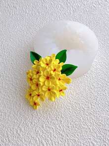 1pc DIY Osmanthus Flower Shaped Silicone Candle Mold - A-White - View 4