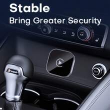 Bộ chuyển đổi không dây DIOSEA cho CarPlay & Android Auto, bộ chuyển đổi không dây cho ô tô, USB/Type-C cắm là chạy, độ trễ thấp, kết nối tự động từ có dây sang không dây, tương thích với hệ điều hành iOS 10+ và Android 11+. - V9 - Xem 6