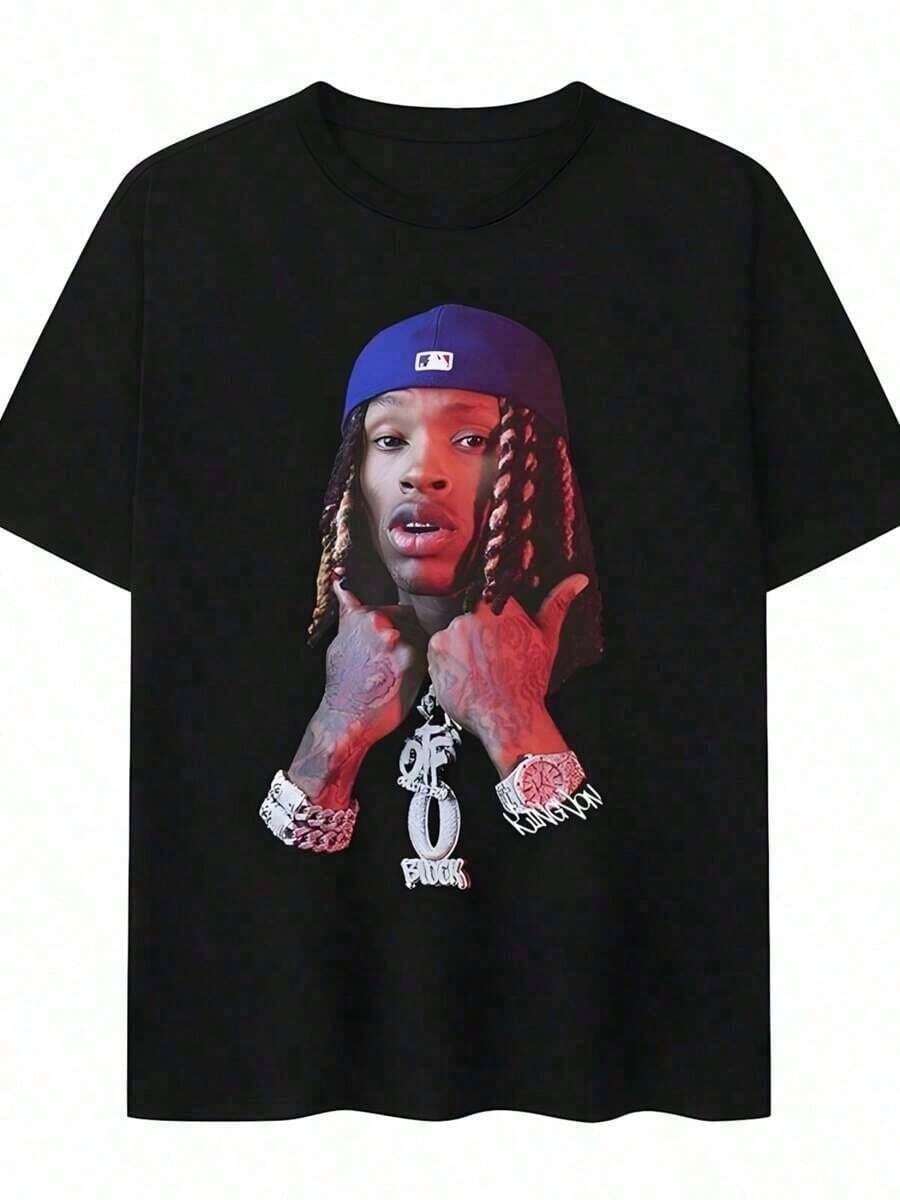 Aali Yah Brooklyn Crop Top, Vintage Graphic Print T-Shirt, 90s Retro R&B Hip Hop Style With Distinctive Branding, Cotton T-Shirt - Black 3 - View 1
