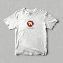 Aphex Twin Apple Logo Tee - Y2K Unisex Clothing - Black - View 1