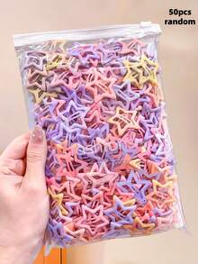 10/30/50/100pcs/Set Jepit Rambut BB Berbentuk Bintang Y2K Lucu, Palet Warna Macaron, Aksesori Rambut Berbentuk Bintang - Cocok Untuk Anak Perempuan Dan Remaja, Pencocokan Dasar, Jepit Rambut yang Berantakan, Dapat Digunakan Untuk Sekolah Sehari-hari, Kegiatan Pesta, Dapat Dipadukan Dengan Gaya Berpakaian Vintage, Manis, Akademik dan Lainnya, Hadiah Hari Ibu - MultiWarna - View 15