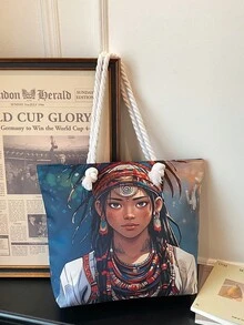 新款时尚女士手提包，多功能大容量托特包，适合工作和通勤。 - 彩色 - 查看 9