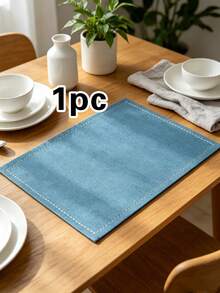 Bộ 1/2/4 tấm lót bàn bằng vải trang trí, thích hợp cho tiệc cưới, tấm lót bàn bằng nhựa PVC tối giản và phong cách, tấm lót máy pha cà phê, thảm cách nhiệt chống trượt, thích hợp cho tiệc cưới, lễ hội, dã ngoại, tiệc sinh nhật. - Nhiều màu - Xem 33