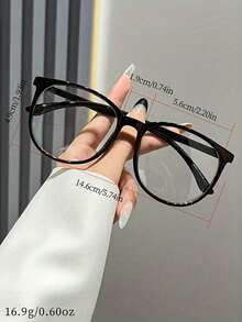 3 pièces/1 pièce Lunettes rondes, convenant aux hommes et aux femmes. Les verres sont transparents. Il y a des options de montures noires, roses et transparentes disponibles. Ces lunettes conviennent aux étudiants pour le port après le retour à l'école, et peuvent également être utilisées pour des activités telles que la lecture sur ordinateur, les jeux, la télévision ou l'utilisation de téléphones portables. - transparent - Voir 6
