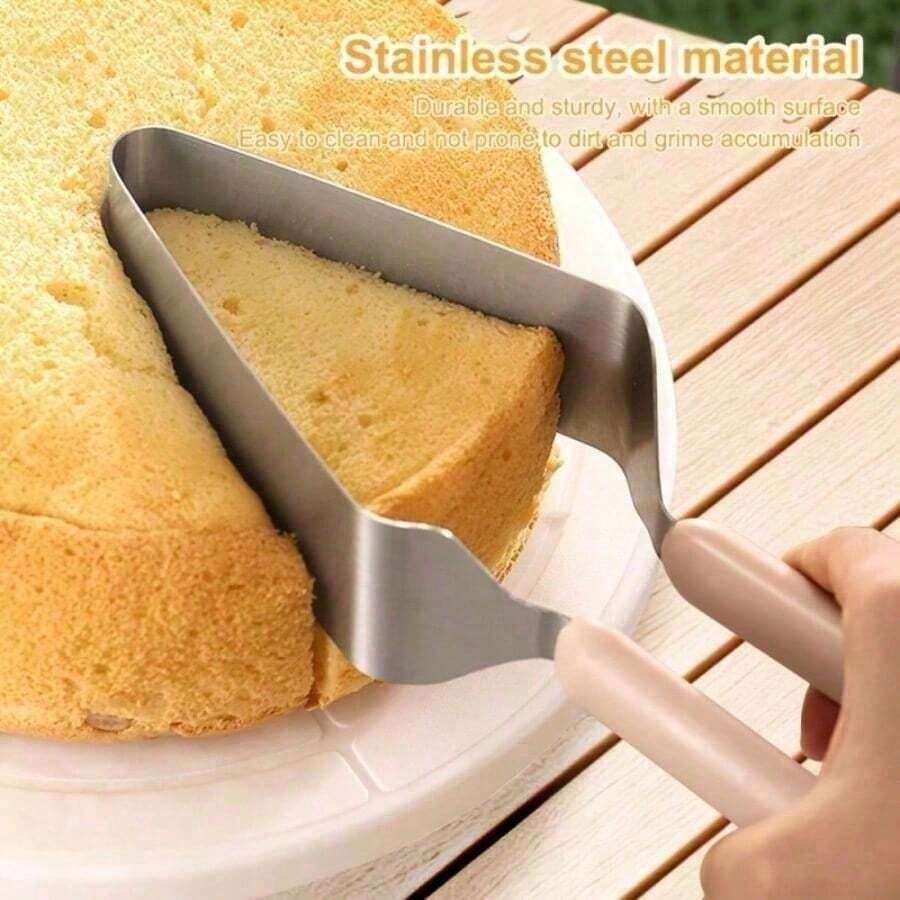1pac Cake Cutter, Stainless Steel Cake Knife And Server With Double Handle, Adjustable Cake Slicer For Cake Server, Pie Server, Cake Cutting Set For Wedding - View 1