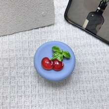 Multi-Color 3D Fruit Pattern Phone Stand, Round Adhesive Retractable Foldable, Cute Phone Holder, Stylish Accessory, Great Gift For Classmates & Friends - Multicolor - View 8