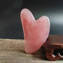 Natural Rose Quartz Heart-Shaped Massage Tool, Couples Face & Body Soothing Gua Sha Board - Ideal Gift For Valentine's Day, Mother's Day, 520, Thanksgiving, And New Year, Perfect For Gifting To Family And Friends! - Multicolor - View 14