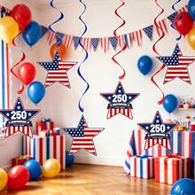 250th Anniversary Of US Independence Day Decorations, Suitable For Home, Party Background Decor - Multicolor - View 2