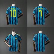 2026 World Cup Colombia Away Football Jersey, Quick Dry Breathable Sports Shirt, Fan Version Short Sleeve Training Top - trận đấu sân khách - Xem 3