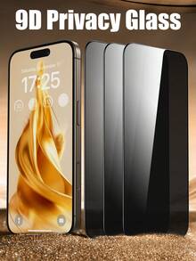CASECOPS 3 piezas Protector de pantalla de vidrio templado para privacidad, apto para modelos de X a 17. Película protectora de pantalla antiespia de alta calidad con dureza 9H de vidrio templado - 3 piezas - Ver 29