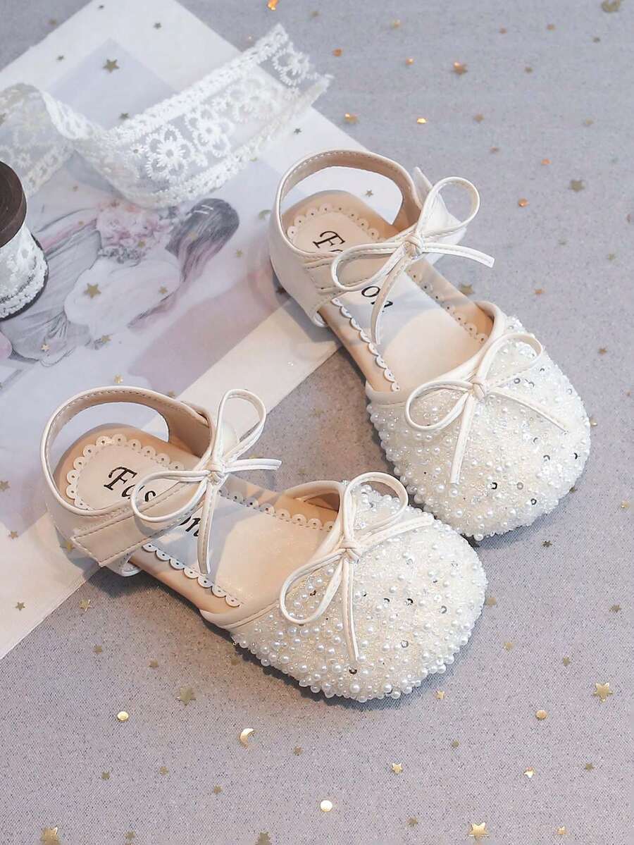 1 Đôi dép tập đi dễ thương kiểu công chúa cho bé gái, dép xăng đan lưới thoáng khí, đế mềm, kiểu dáng thời trang, mũi kín, thích hợp đi du lịch, đi biển, dép xăng đan kiểu La Mã phù hợp cho mùa hè. - Màu be - Xem 1