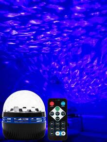 Creative USB Powered Starry Sky Projection Lamp - Multifunctional RGB Lighting For Living Room, Bedroom, Etc. - Ideal For Holiday, Birthday Or Christmas Gift - No Battery Required, USB Powered, Decorative Night Light - LED Water Ripple Projection Light - View 9