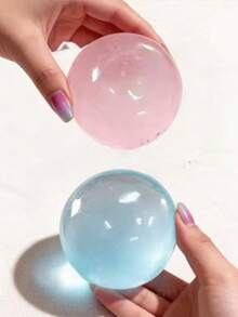 Juguete de rebote lento de unicolor transparente, material suave y apretable, adecuado para adultos, escritorio de oficina, decoración del hogar, fiestas, regalo ideal para el Día de la Madre/Cumpleaños/Navidad/Pascua/Acción de Gracias - Multicolor - Ver 2