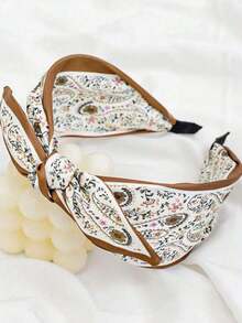 1 chiếc băng đô kiểu Bohemian thời trang mới dành cho nữ, phụ kiện đội đầu màu sắc tươi sáng cho mùa xuân, nơ to, khăn trùm đầu thường ngày, phụ kiện tóc, lễ hội, tiệc tùng. - Nhiều màu - Xem 8