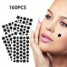 2000/400/200/40 adesivos decorativos de estrela de cinco pontas, ideais para decoração de festas e eventos. Design fofo de estrela de cinco pontas, mini adesivos à prova d'água e resistentes ao suor. - Preto - Ver 9
