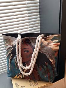 Bolso de mano de gran capacidad para mujer, nueva llegada de bolso de hombro minimalista para ir al trabajo - Multicolor - Ver 7