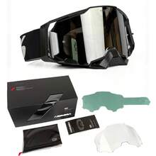 Motorcycle Goggles Set Off Road Riding Dustproof Windproof Sports Glasses For Men MX ATV Cycling Ski Snowboard Protective New - 2 - Xem 1