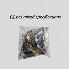 50pcs Carbon Brush Replacement Kit, Heavy Duty Metal Base, Suitable For Drills, Sanders, Grinders And Motors, Durable Motor Repair Parts / 60pcs Professional Power Tool Carbon Brush Set - 15 Different Sizes, Durable Metal Replacement, Efficient Maintenance, Professional Grade Tools | Multipurpose Tools | Durable Metal Components, Tool Parts And Accessories - Multicolor - View 12