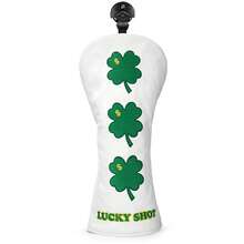 Golf Headcovers Lucky Shot Golf Club Head Covers Advanced Embroidery Premium Leather Driver Headcovers Fairway Wood Covers Hybrid Golf Accessory Fits For All Brand - Multicolor - View 12