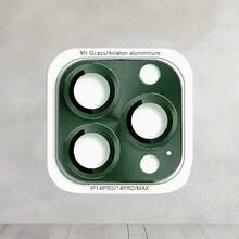 Película protectora decorativa para cámara con patrón CD para Apple Series 16Pro Max 17 16 15 14 13 12 11, de alta calidad, anti-caída, anti-arañazos, protector de anillo de metal para lente de cámara - Morado - Ver 8