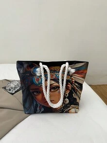 Large Capacity Handbag For Women, New Arrival Minimalist Commuter Shoulder Tote Bag - Multicolor - View 5